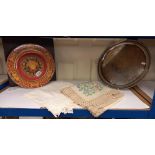 A boxed Rosenthal Versace collectors plate & plated tray etc COLLECT ONLY