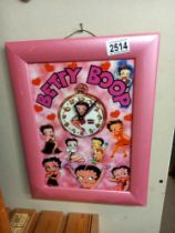 A Betty Boop clock COLLECT ONLY