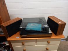 A vintage Ferguson record players with speakers (model 3047E) collect only