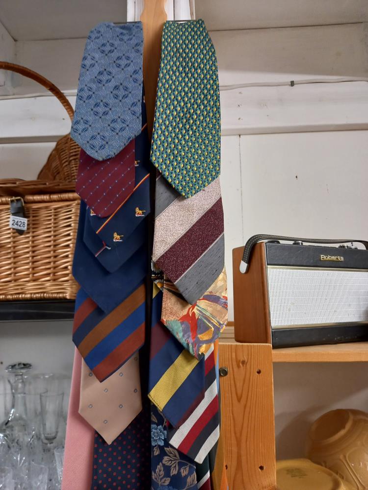 A good lot of men's neck ties including Jaeger, Stefano Ricci & Harrods & including some new - Image 2 of 4