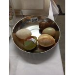 A quantity of polished stone egg hand coolers Collect only