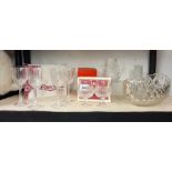 A quantity of glassware including boxed Royal Albert etc. COLLECT ONLY