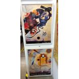 A Wassilly Kandinsky and a Gelb, Rot, Blau 1925 abstract art print Collect only