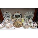 A mixed lot of collectors plates & tea sets etc. COLLECT ONLY