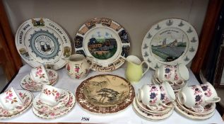 A mixed lot of collectors plates & tea sets etc. COLLECT ONLY