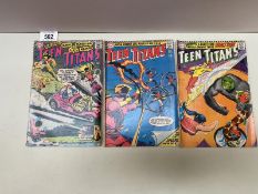 9 x Teen Titans 3,4,6-8,11,12,16,18 DC Comics Silver Age 1966-1968