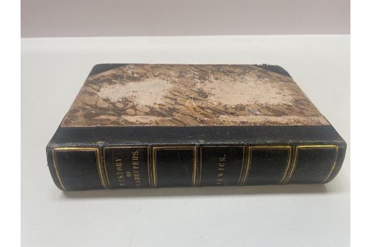 Bewick, Thomas A General History of Quadrupeds 1820 - bound in leather with marbled end papers - Image 3 of 5