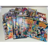 A collection of approximately 70 Justice Society of America DC Comics various ages and sets