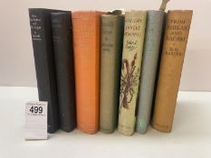 8 Hunting and Africa related books including African Jungle Memories by Alfred Burger; Nine-Man