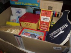 A box of vintage games unchecked