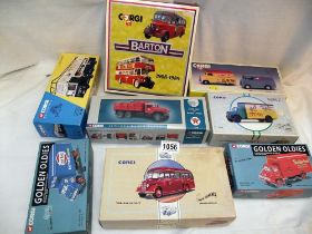 Boxed Corgi commercial vehicles including Golden Oldies classics and Toymaster set