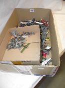 A box of Dinky, Lintoy, Corgi etc aircraft including York and Junkers etc