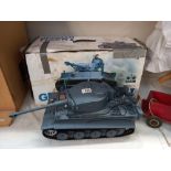 A Heng long 1/16 German tank 1 radio controlled tank, missing charger and aerial for remote. No