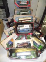 16 boxed EFE exclusive first edition bus and coach models
