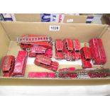 A quantity of Dinky fire engines