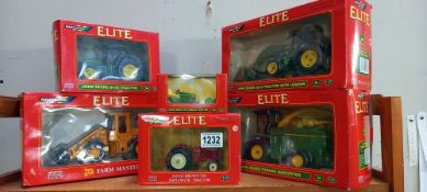 6 Britain's Elite farm models 04500, 00176, 00175, 15129, 04180, 40555, the last 2 are loose in