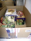 A large unsorted lot of magic gathering trading cards