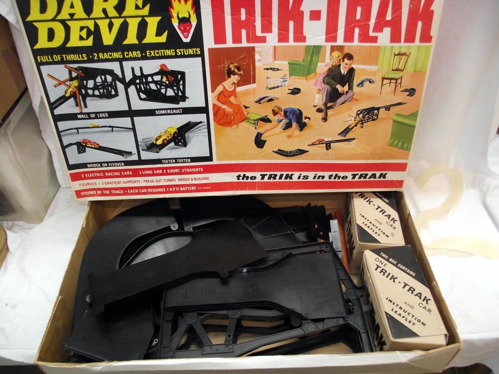 A rare boxed Tri-ang Spot-On Dare Devil Trik Trak set - Image 2 of 3