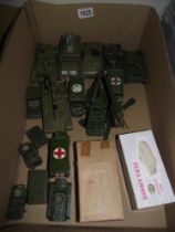A quantity of Dinky military vehicles etc including Astra gun