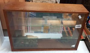 A model collectors display cabinet COLLECT ONLY