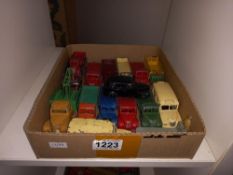 A tray of Dinky commercial vehicles