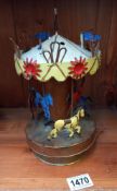 Vintage pressed steel merry-go-round