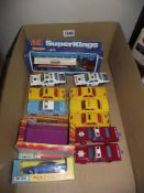 A quantity of Matchbox Superkings including Plymouth Gran Fury emergency vehicles boxed Kingsize K-