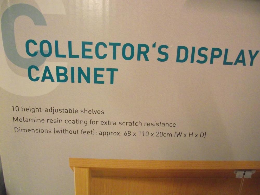 A boxed collectors display cabinet 68cm x 110cm x 20cm COLLECT ONLY - Image 2 of 2