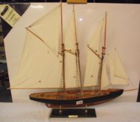 A model of a sailing ship 'Atlantic' 32cm x 13cm height 68cm COLLECT ONLY