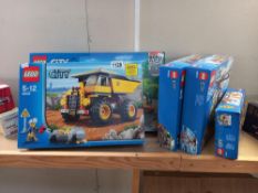 5 boxed and unopened Lego city sets