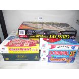 A quantity of games including a chess set, Trivial Pursuit, Hangman etc