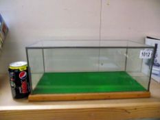 A glazed model/diorama display case with lead corners 40cm x 20cm x 15cm COLLECT ONLY