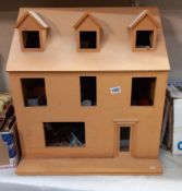 A part built dolls house and contents COLLECT ONLY