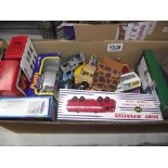 A quantity of boxed and loose diecast including Corgi and Matchbox