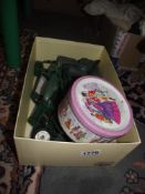 A quantity of Britains etc military artillery canons, Dinky Chieftain tank and Thunderbirds 2