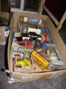 Boxed Lucky toys, Rover police car, Britains Landrover, Corgi James Bond, Lotus etc including