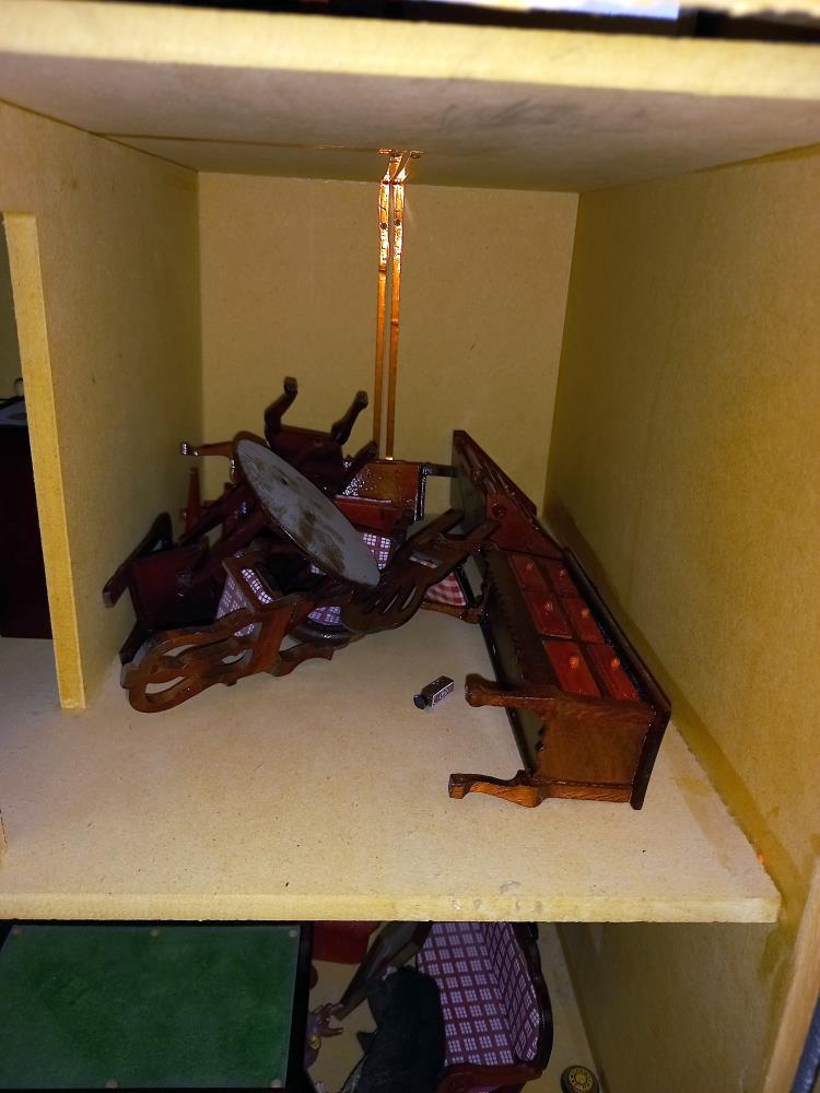 A part built dolls house and contents COLLECT ONLY - Image 5 of 6