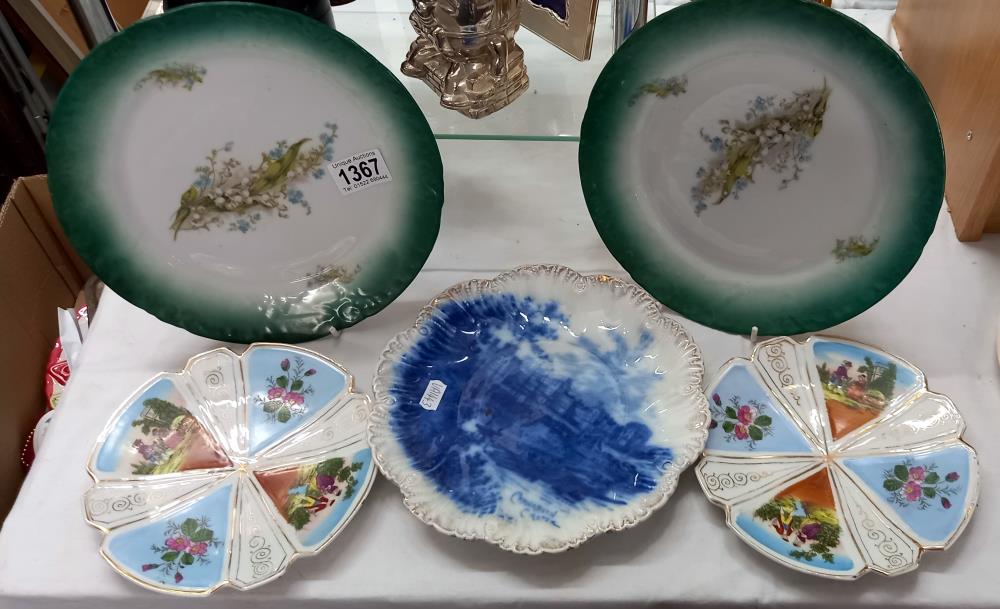 A quantity of collectors cabinet plates including a German pair COLLECT ONLY