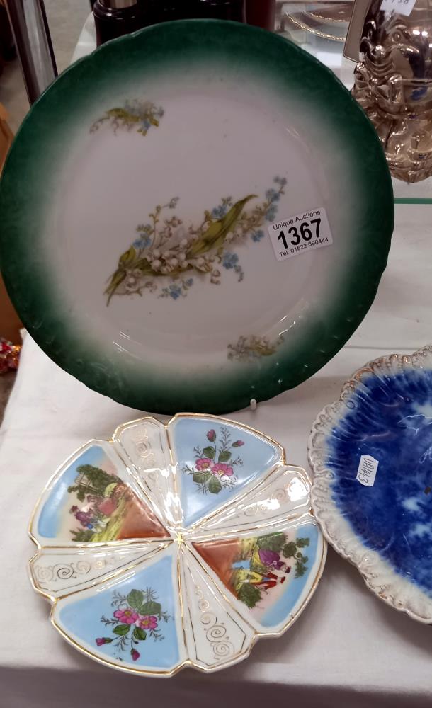 A quantity of collectors cabinet plates including a German pair COLLECT ONLY - Image 2 of 3