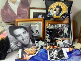 A large lot of Elvis memorabilia. COLLECT ONLY