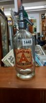 A vintage Parker and White Lincoln Arnolds soda water syphon COLLECT ONLY