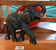 A polished stone elephant COLLECT ONLY