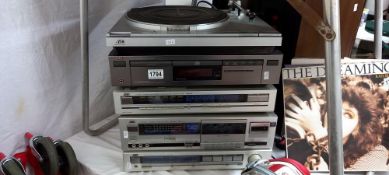 A set of JVC stackable HI-FI units COLLECT ONLY