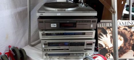 A set of JVC stackable HI-FI units COLLECT ONLY