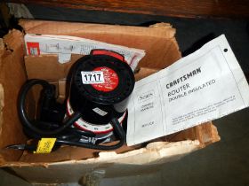 A boxed heavy duty Craftsman Router. COLLECT ONLY