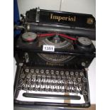 An antique Imperial typewriter COLLECT ONLY