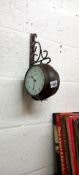 A Westminster wall clock & Temperature gauge COLLECT ONLY