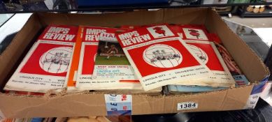 A quantity of 1970/80's Lincoln City football club programmes COLLECT ONLY