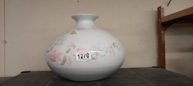 A large Denby Dauphine bulbous pottery vase COLLECT ONLY