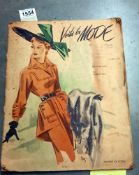 A 1940's Voila La Mode fashion magazine